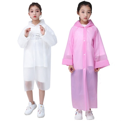 2PCS Waterproof Kid Raincoats For Rain Cover Children Poncho Cartoon Rainsuit - Picture 3 of 12
