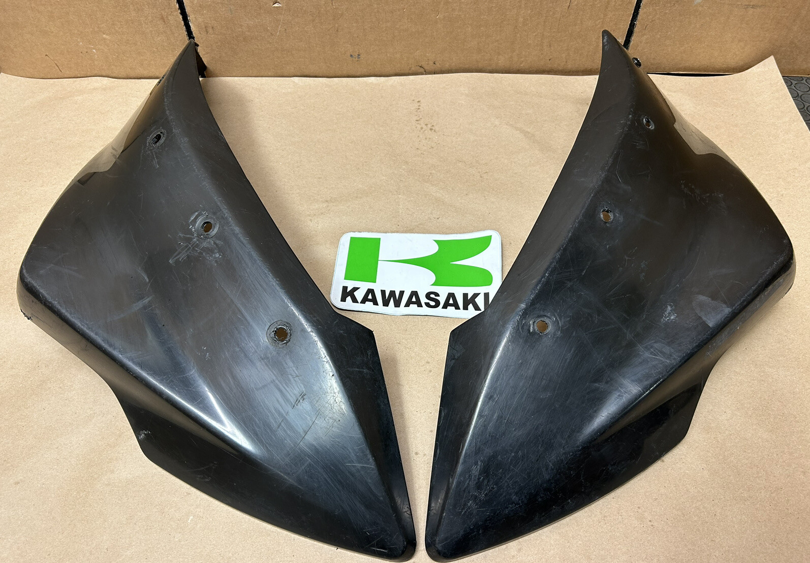 0814 KAWASAKI KFX 450R KFX450R Rear Black Fender Skirt Plastic Fenders