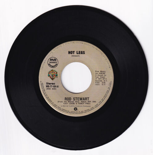 Philippines ROD STEWART Hot Legs / You're Insane 45 rpm Vinyl Record - Picture 1 of 4