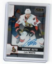 2017-18 O Pee Chee Platinum Rookie Auto R-CW Colin White Ottawa Senators Center