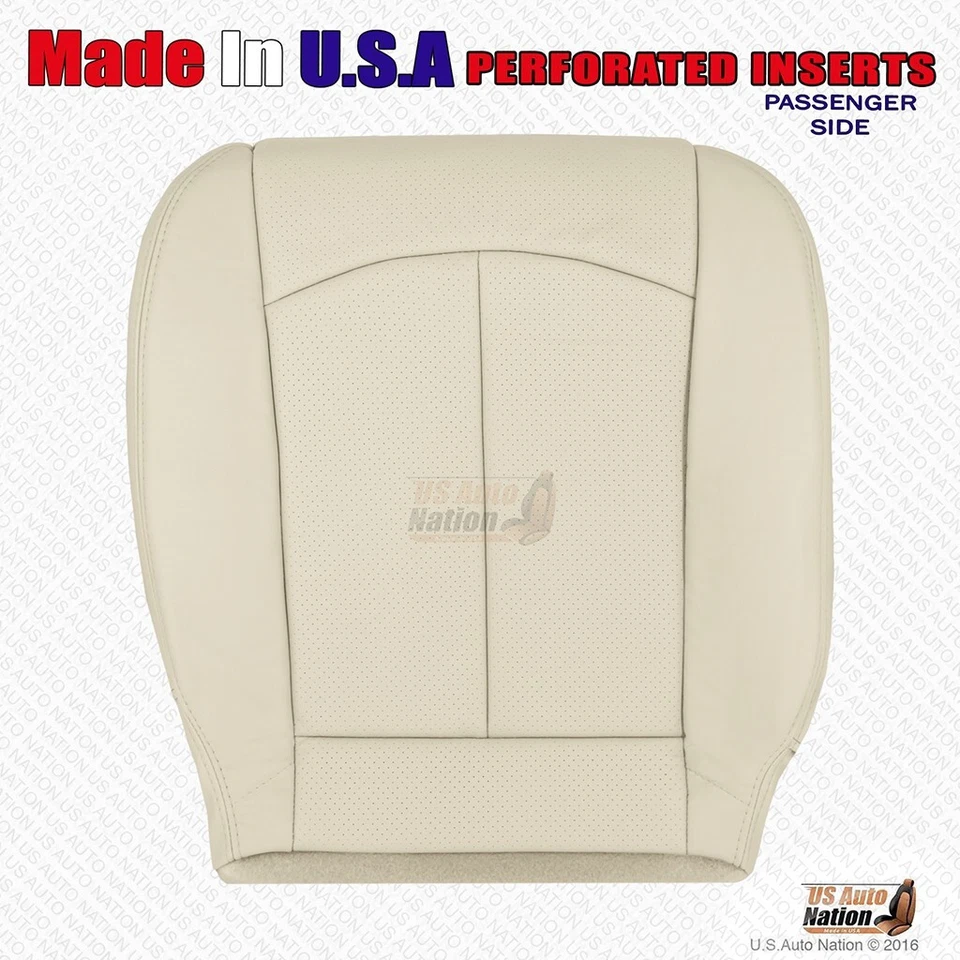 2011 2012 For Infiniti G25 Driver & Passenger Bottoms Leather Seat Cover Wheat - Image 3 of 4