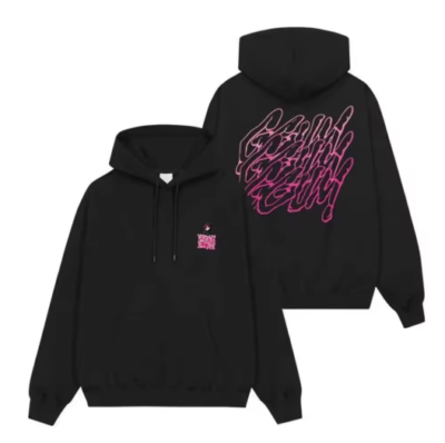TXT ヨンジュン　[GGUM X DEINET] Hoodie DEINET YEONJUN GGUM X DEINET Hoodie - Black hoodie with leopard