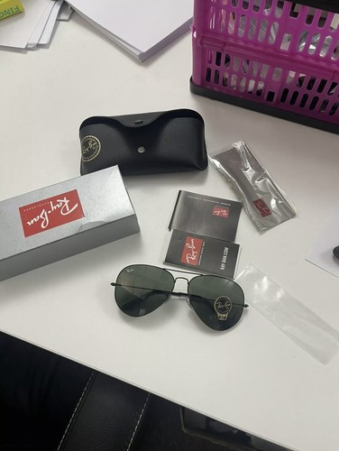 Ray BAN RB3026 L2821 62mm Nero G15 LENTE Aviatore Large Metallo 11 NUOVO |  eBay