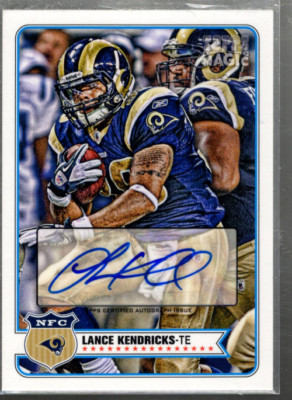 A6321- 2012 Topps Magic Autogramme #268 Lance Kendricks Auto - Nm-Mt