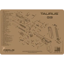 Taurus G3 Pro Armorers Premium Bench Cleaning Mat Cerus Gear FDE