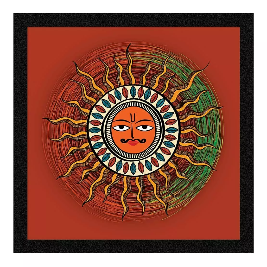 Lord Sun God Surya Dev Wall Art Painting 13 X 13 inches | eBay