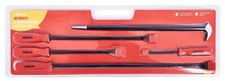 New 5Pc Hi-Visibility Jumbo Pry Bar Set Rolling Bar Crow Lever Drop Forget Heat