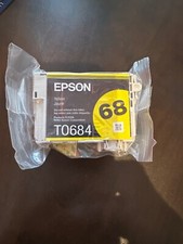 New Genuine Epson 68 Yellow Ink Cartridge Stylus CX5000, CX6000 FREE SHIP