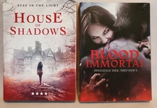 Lot Of 2 New Sealed Horror DVDs w) Slipcovers House of Shadows & Blood Immortal 