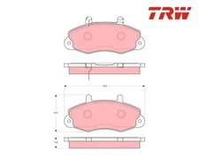 Brake Pad Set, Disc Brake TRW GDB1572 for Ford