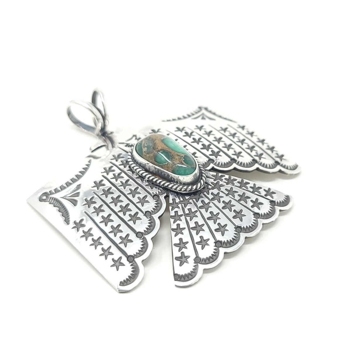 ネックレス・ペンダント Vintage Sunshine Reeves Pendant Sunshine Reeves Navajo Damele Variscite Sterling Silver