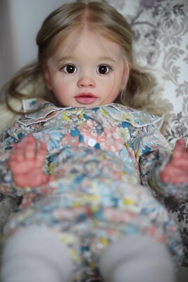 Real Life Reborn Baby Doll Todder Girl 26 Inch Big Cute Realistic Multicolored