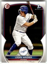 2023 Bowman #BP-36 Logan Wagner Prospects 1st Los Angeles Dodgers Baseball