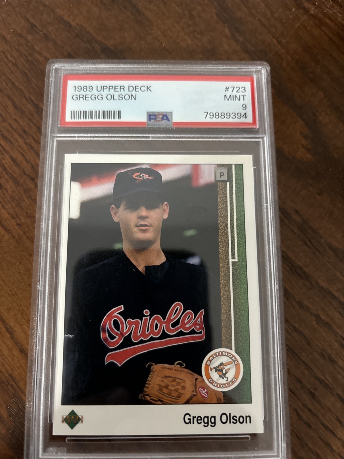 1989 Upper Deck - Gregg Olson #723 (RC)