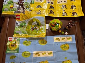 Lego #40017 Easter Basket & #40018 COMPLETE with Instructions & polybags EUC