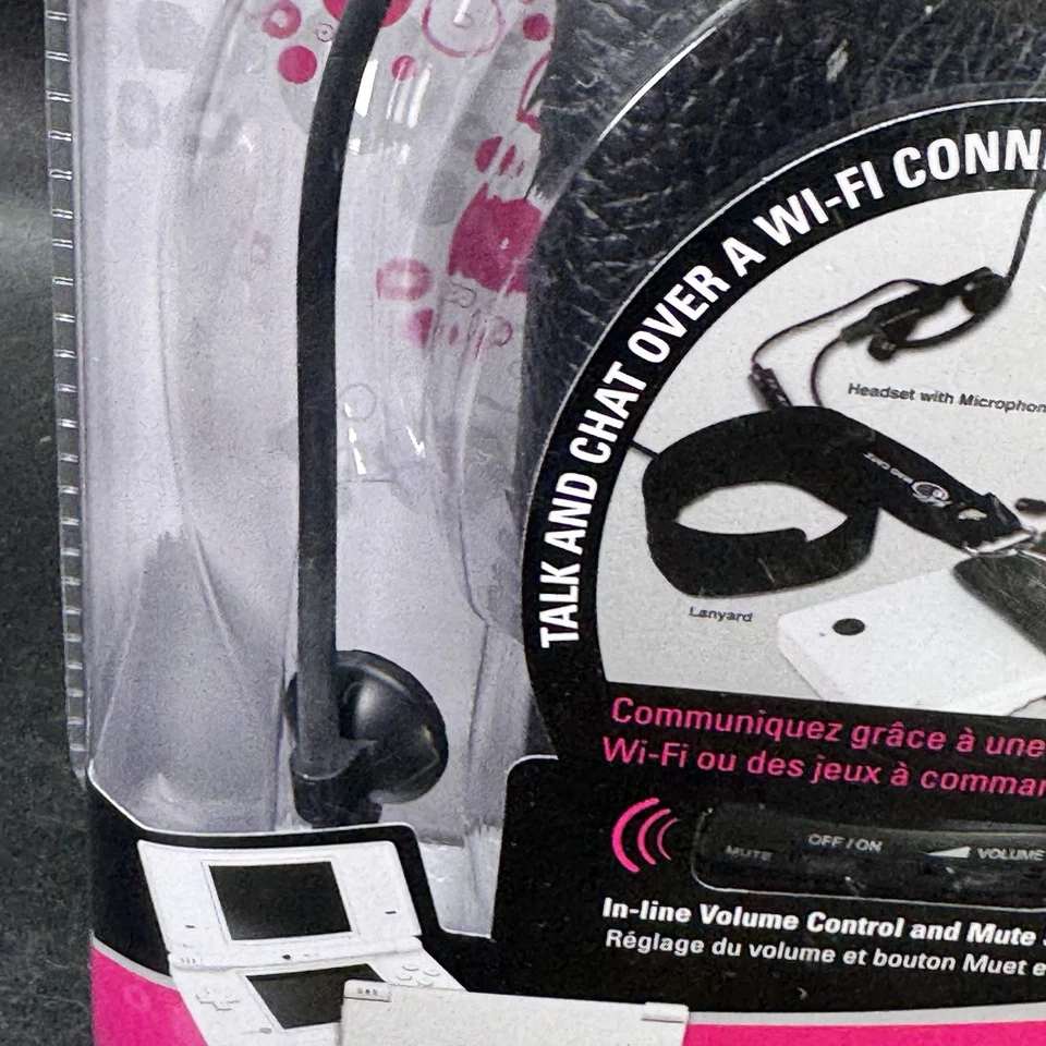 Mad Catz Audio Chat Pak Nintendo DSi Negro Auriculares Micrófono Bolsa Cordón NUEVO Foto 4 de 4