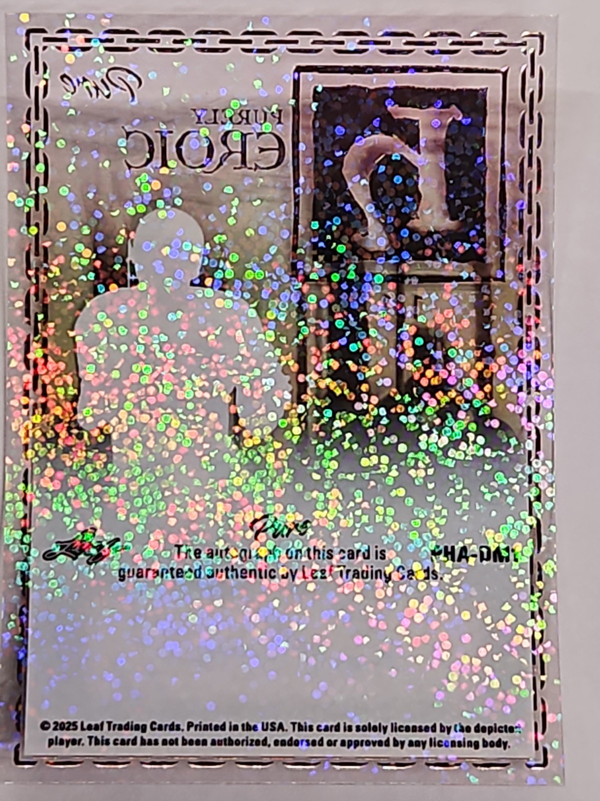2025 LEAF PURELY HEROIC SPARKLE 1/1 AUTO DAN MARINO MIAMI DOLPHINS HOF ICON MINT view 6