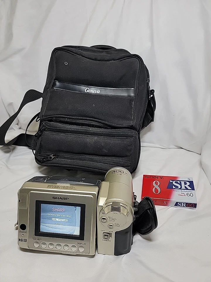 Sharp VL-AH50 VL-AH50U HI8 HI 8 8mm Video8 Camcorder Player New Battery & Case - Image 2 of 4
