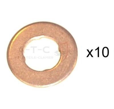 Dichtring Düsenhalter 10STÜCK NEU Vgl. Bosch F00VC17503
