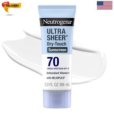 Neutrogena Ultra Sheer Dry Touch Sunscreen Lotion SPF 70 Broad Spectrum UVA U...