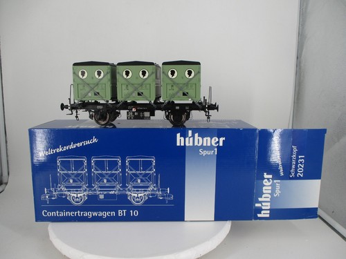 Hübner Spur 1 20231 Containertragwagen BT 10 Schwarzkopf in OVP | Zustand: Gebraucht