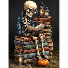 Skull Diamond Art Kits for Adults Without Frame 12x16 inch