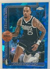 2025-26 Topps Chrome Sapphire Basketball P.J. Washington #19 Mavericks
