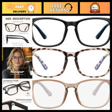 Stylish Blue Light Blocking Glasses for Men Women - Reduce Eye Strain