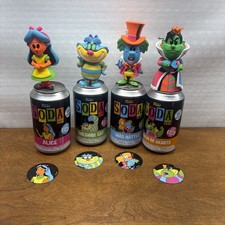Funko Soda Lote de 4 Alicia en el País de las Maravillas Reina de Corazones Sombrerero Loco Gato de Cheshire