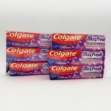 Lot of 6 Colgate MaxFresh Toothpaste, Knockout, Mint, 6.3 oz Exp 09/30/2027 0.67 per gallon