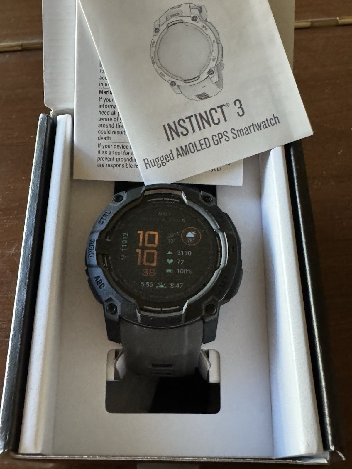 Garmin Instinct 3 Smartwatch 50mm AMOLED Display in Mint Green-image