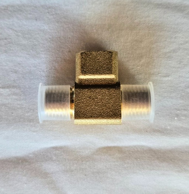 Brass Pipe Fitting Street Tee T 3 way NPT 1/4'' M × 1/4'' F × 1/4'' M Adapter