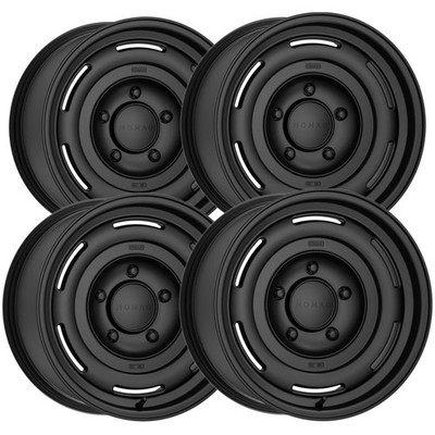 (Set of 4) Nomad N504SB Field 16x7 6x5.5'' +13mm Satin Black Wheels Rims 16'' Inch