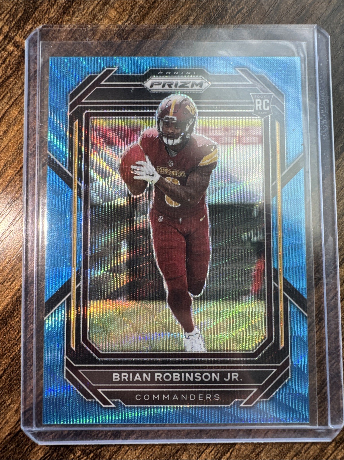 2022 Panini Prizm Blue Wave /199 BRIAN ROBINSON JR Commanders Rookie RC SP #321