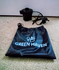 Mains Operated Electric Air Pump with Nozzle Attachments in Original Storage Bag