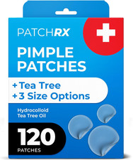 Pimple Patches for Face 120 Patches , Hydrocolloid Acne Patches with Tea Tree O
