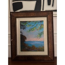 Michael Schofield Summer's Glory II Coastal Seascape Serigraph Print Framed