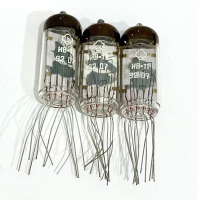 Lot of 25 IV-11 IV11 ИВ-11 VFD Nixie Numeric Indicator Tube for Clock, New