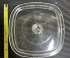 Vintage Pyrex P-7-C Clear Glass Replacement Lid Cover Only Mold 23