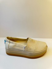 C30. Toms Womens Alpargata Platform Ivory-US 8