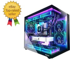 ATX PC Case,6 PWM ARGB Fans Pre-Installed,360MM RAD Support,Type-C Gaming PC ...