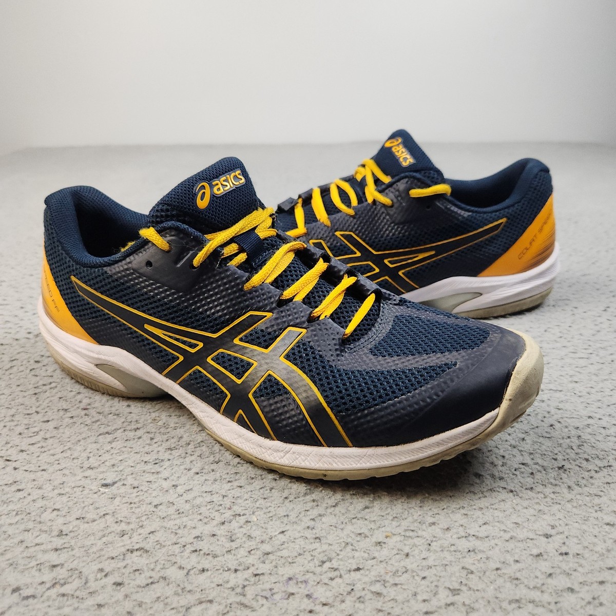 Asics Court FF 2 Mens 10.5 Blue Yellow Running Walking