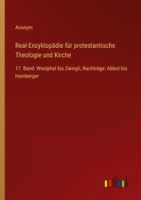 Real-Enzyklopädie für protestantische Theol...