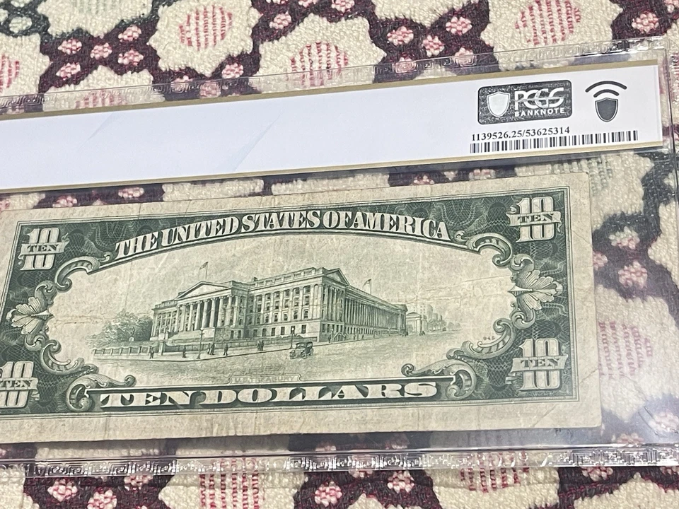 1934-A $10 Federal Reserve Chicago Fr. 2006-G 💎💎💎PCGS 25💎💎💎 - Image 4 of 4