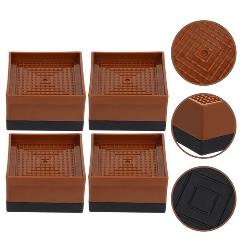 4 PCS High-rise Foot Pad Office Risers for Furniture Non-slip Pads | eBay