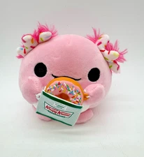 Zuru Snackles Series 2 ABBIE AXOLOTL Krispy Kreme 5" Plush Pink Stuffed Animal