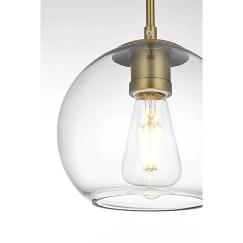 Living District LD2206SG Baxter 1 Light 8 inch Satin Gold Pendant Ceiling Light - Picture 5 of 10