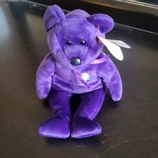 Princess Diana TY Beanie Buddy WHITE ROSE w/ Tag 1998 NEW - RARE