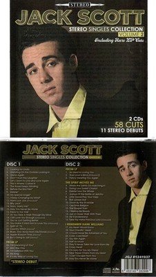 JACK SCOTT STEREO SINGLES COLL.VOL. 2-2 CDs 58 CUTS-11 STEREO DEBUTS IMPORT