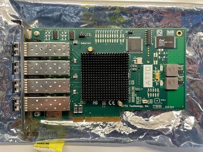 ATTO Celerity FC84EN 4 Port 8Gb SFP+ Fibre Channel PCIe Card w/ Optical Modules